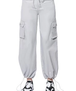 VENENO WIDE LEG CARGO PANTS 16 VENENO WIDE LEG CARGO PANTS -akira shop veneno wide leg cargo pants grey 6 6