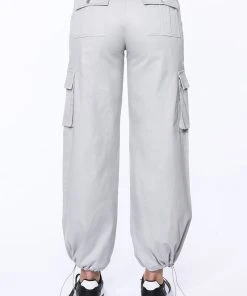 VENENO WIDE LEG CARGO PANTS 18 VENENO WIDE LEG CARGO PANTS -akira shop veneno wide leg cargo pants grey 8 8