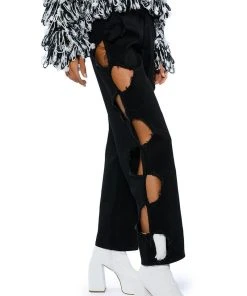 WHITLEY CUT OUT RELAXED FIT JEANS 13 WHITLEY CUT OUT RELAXED FIT JEANS -akira shop whitley cut out relaxed fit jeans black 3 3