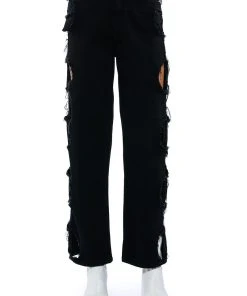 WHITLEY CUT OUT RELAXED FIT JEANS 16 WHITLEY CUT OUT RELAXED FIT JEANS -akira shop whitley cut out relaxed fit jeans black 6 6