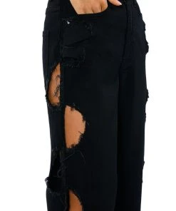 WHITLEY CUT OUT RELAXED FIT JEANS 19 WHITLEY CUT OUT RELAXED FIT JEANS -akira shop whitley cut out relaxed fit jeans black 9 9