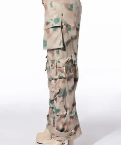 WILDFIRE CARGO PANT -akira shop wildfire cargo pant beige multi 5 5