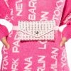WOKE UP IN VEGAS RHINESTONE BELT BAG 2 WOKE UP IN VEGAS RHINESTONE BELT BAG -akira shop woke up in vegas rhinestone belt bag pink 1 1