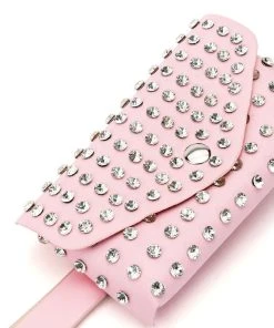 WOKE UP IN VEGAS RHINESTONE BELT BAG -akira shop woke up in vegas rhinestone belt bag pink 5 5