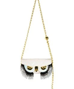 WORD TO THE WISE EMBELLISHED CROSSBODY BAG