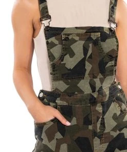 WORK FOR YOU ADJUSTABLE OVERALLS -akira shop work for you adjustable overalls camo 6 6 c1