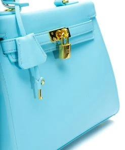 WORK IT PU LEATHER LIGHT BLUE BAG -akira shop work it pu leather light blue bag blue 6 6