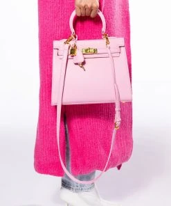 WORK IT PU LEATHER LIGHT PINK BAG 12 WORK IT PU LEATHER LIGHT PINK BAG -akira shop work it pu leather light pink bag light pink 1 1