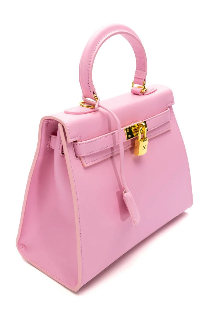 WORK IT PU LEATHER LIGHT PINK BAG 4 WORK IT PU LEATHER LIGHT PINK BAG - Image 2