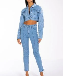 WORTH IT HIGH WAISTED SKINNY JEANS -akira shop worth it high waisted skinny jeans light blue 4 4