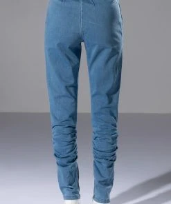 YOU OUGHTA KNOW DENIM JOGGER -akira shop you oughta know denim jogger medium blue denim 7 7 c1