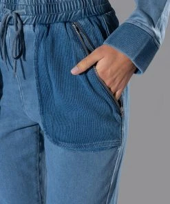 YOU OUGHTA KNOW DENIM JOGGER -akira shop you oughta know denim jogger medium blue denim 8 8 c1