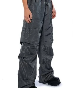 ZONA OVERSIZED PARACHUTE PANTS 13 ZONA OVERSIZED PARACHUTE PANTS -akira shop zona oversized parachute pants charcoal grey 3 3