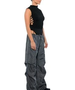 ZONA OVERSIZED PARACHUTE PANTS 15 ZONA OVERSIZED PARACHUTE PANTS -akira shop zona oversized parachute pants charcoal grey 5 5